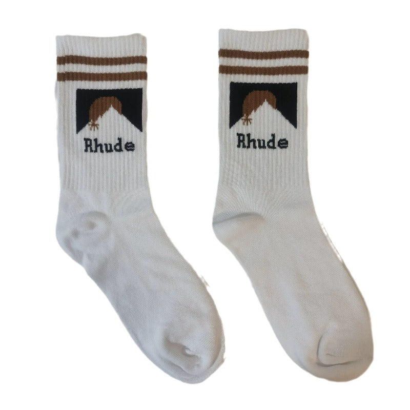 Men socks letter cotton socks
